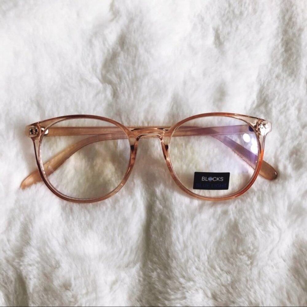 Ezra Pink Computer Blue Light Glasses - Picture 7 of 14